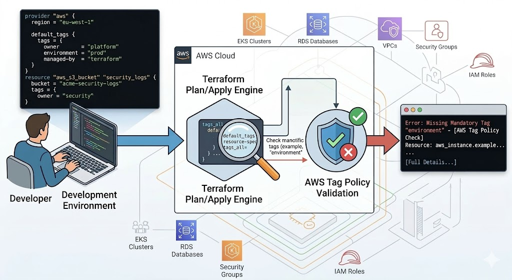 Terraform tagging governance patterns