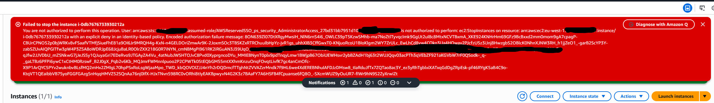 AWS Access Denied Error